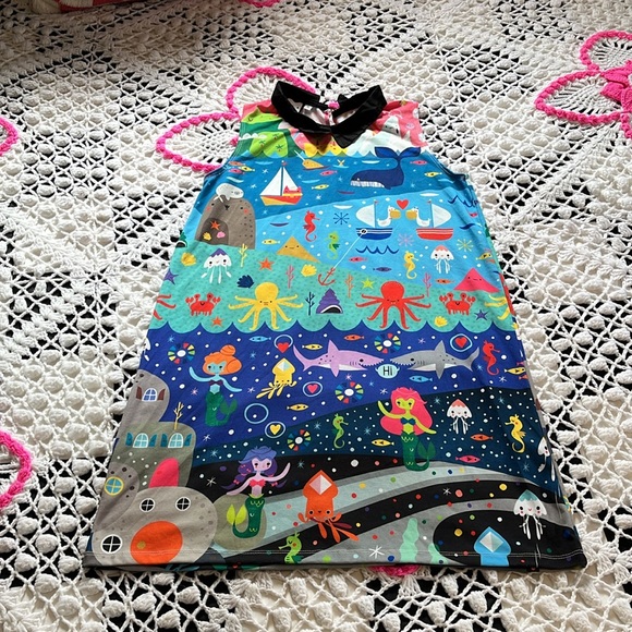 2014 Japan LA for Crowded Teeth underwater cosmos print dress size XS - Picture 13 of 16